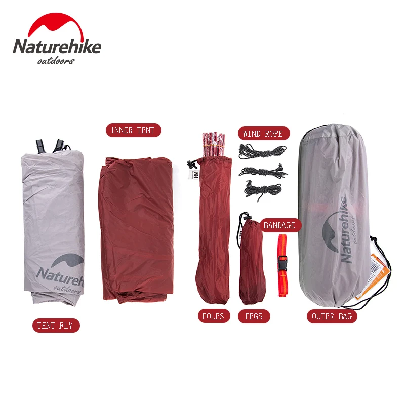 NatureHike Cloud Up 1 2 3 человек новая Обновленная Самостоятельная палатка 20D силиконовые