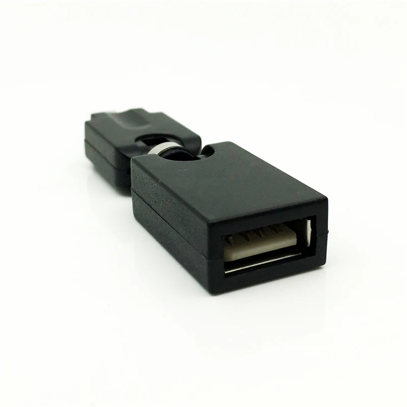 Адаптер с поворотом на 360 градусов Mini usb 5Pin штекер USB A гнездо преобразователь