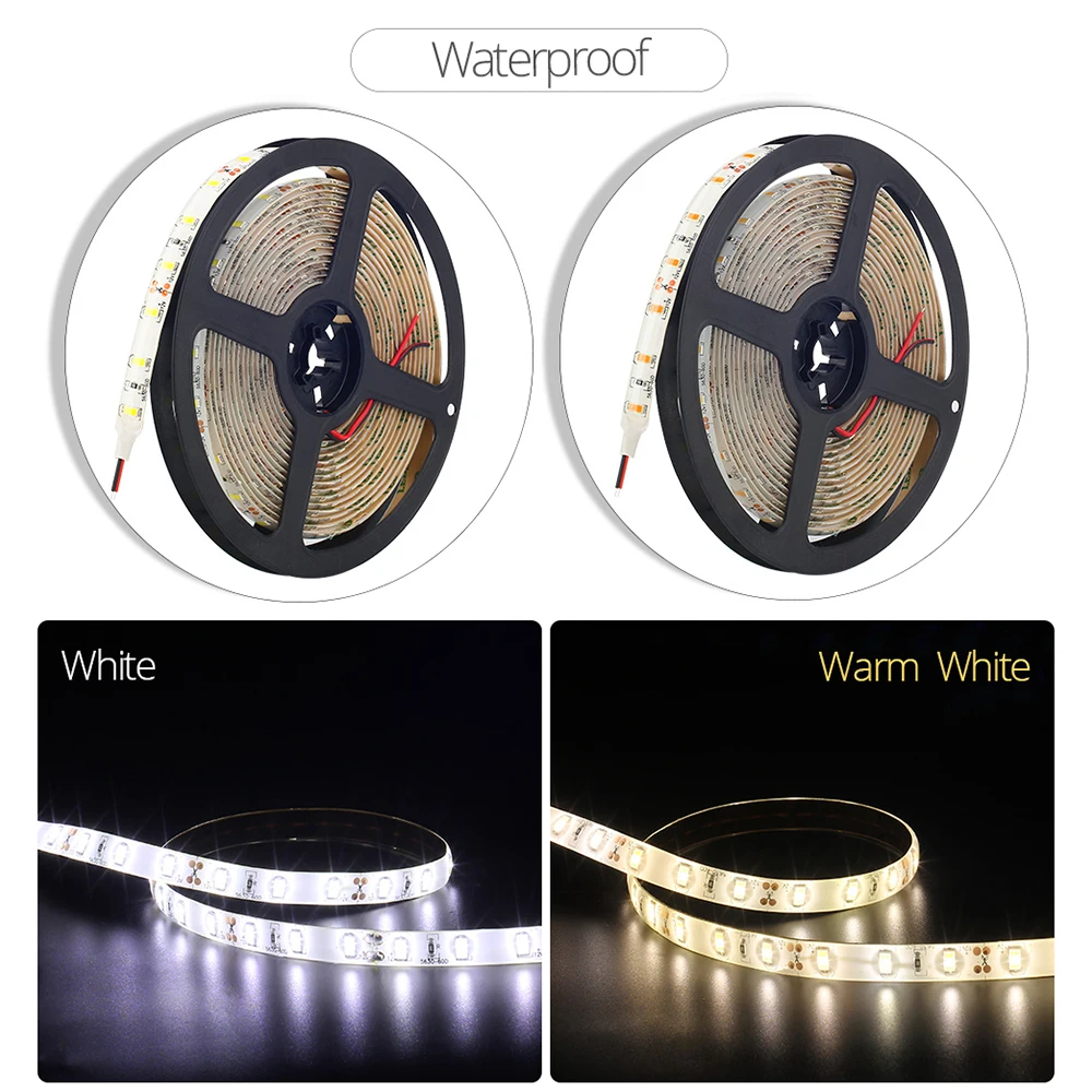 Светодиодный светильник 5630 водонепроницаемая Диодная лента постоянного тока 12 В