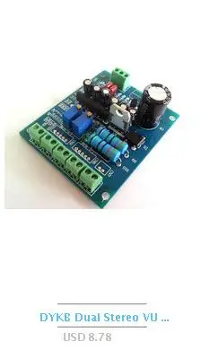 DYKB Magic Eye Tube 6E2 EM84 VU Meter индикатор уровня звука монтажная плата регулируемая чувствительность для усилителя сигнала