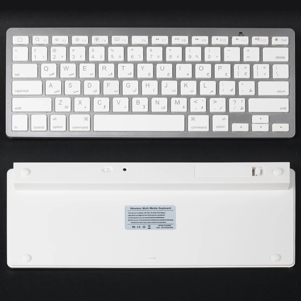 MAORONG TRADING Мини Bluetooth арабская клавиатура для mac/ipad /iphone /ipad Mini серебряные модели