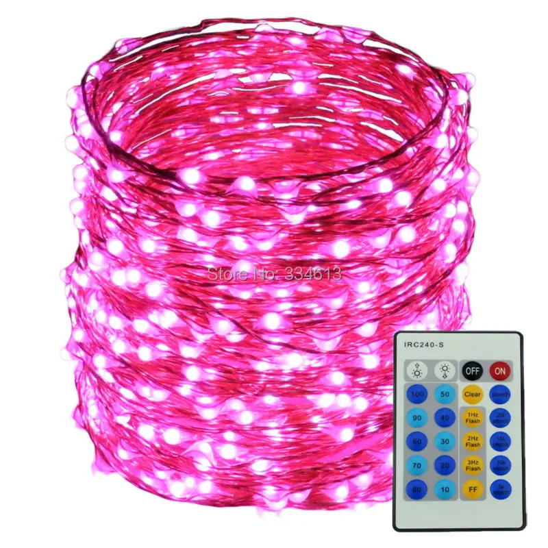 50 м 164FT 500LED наружные гирлянды Звездная Фея медные светильники с пультом дистанционного управления Рождественские Свадебные Праздничные огни