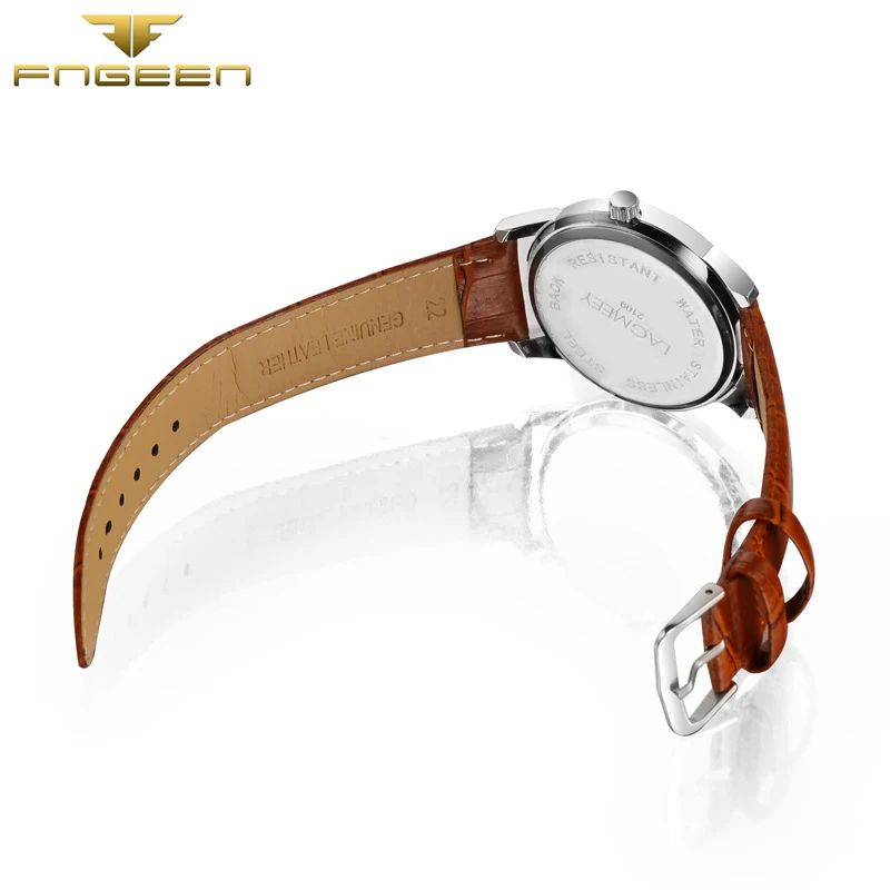 Классический Ман серебристый корпус бизнес часы с двойной Календари дисплей