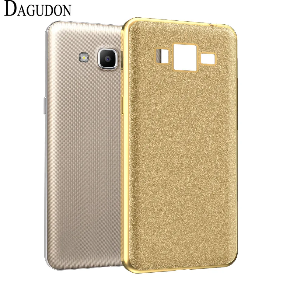 DAGUDON Ultra Thin Glitter Case For Samsung Galaxy J2 Prime Luxury Soft Plating Back Protective TPU Cover G532F |