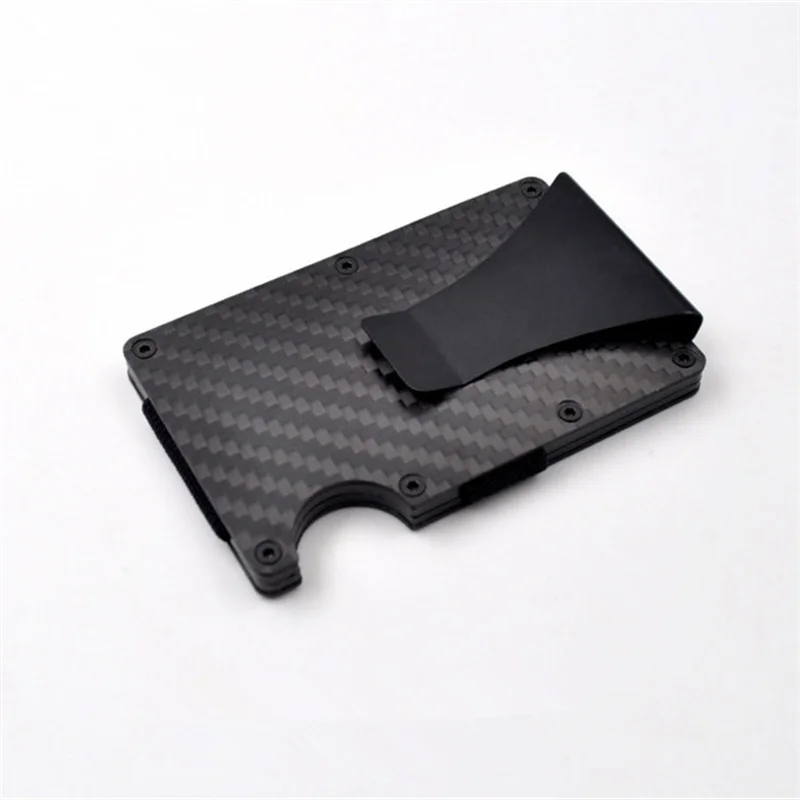 Металлический держатель для кредитных карт из углеродного волокна новый тонкий