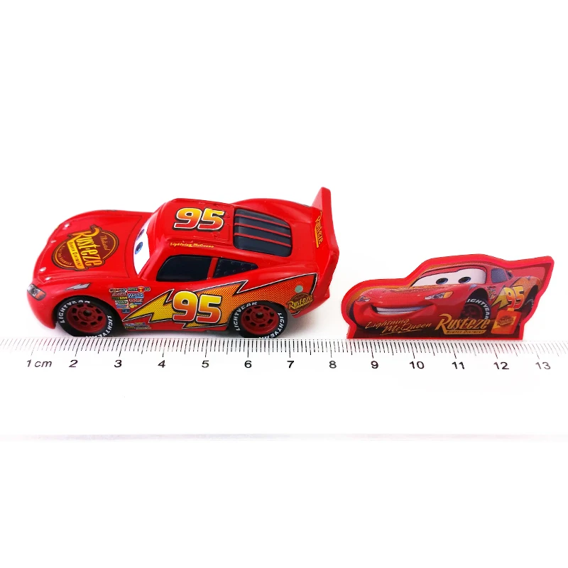 Дисней Pixar Cars Lightning McQueen с металлическим указателем литой под давлением