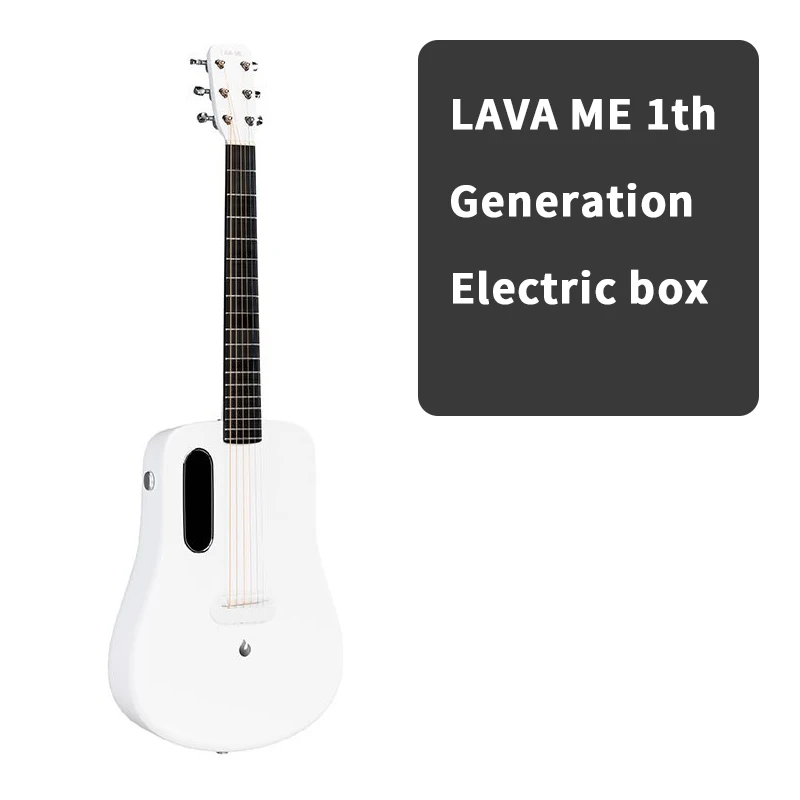 white1 LAVA ME 2 народная гитара из углеродного волокна для начинающих, начинающих, студентов, для выступлений, 36In, Unibody, подарки, включая гитарные пачки и медиаторы - Цвет: white1