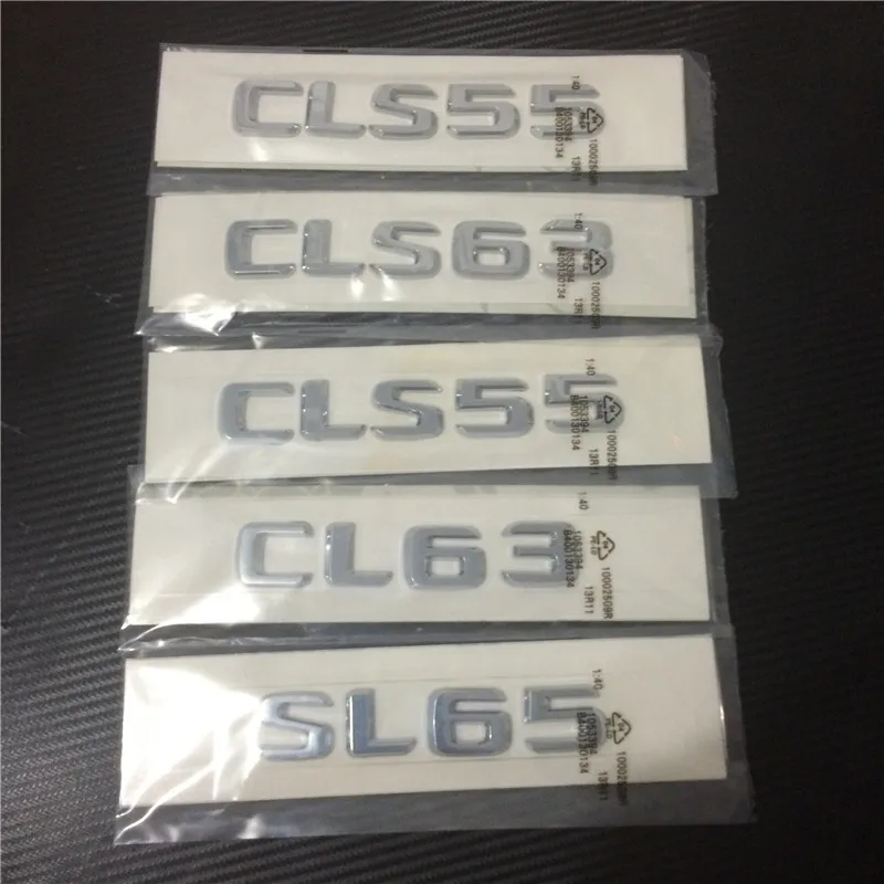 20PC New Car Styling ABS Chrome CLS55 E55 CLS63 G55 S55 E63 CL63 SL65 S63 ML500 E500 Rear Boot Truck Sticker Auto Badge Emblem | Автомобили