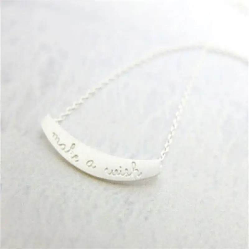 Модное ожерелье сделай желание надеюсь ожерелья с кулоном для женщин