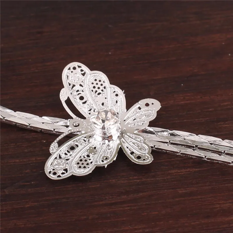 ГРЕЙС ДЖУН Большие двойные бабочки-зажимы на серьги без прокола для женщин Элегантная длинная бижутерия Без необходимости проколоть ухо.