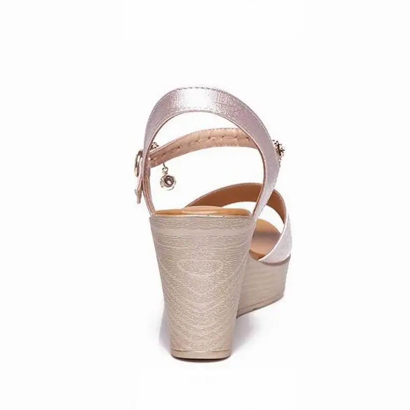 Женские сандалии с открытым носком GKTINOO босоножки на платформе и высоком каблуке