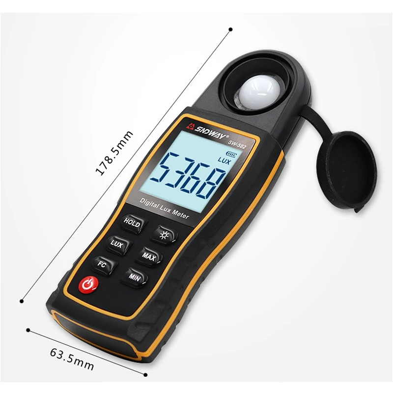 Цифровой luxmeter Lux/измеритель FC легкий Измеритель для фотографии люминометр