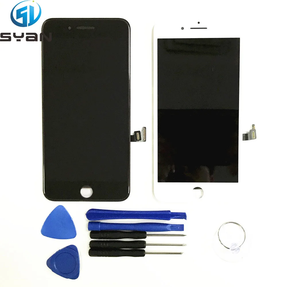 ЖК экран в сборе для iphone 6s plus 7 стеклянная Сенсорная панель дигитайзер