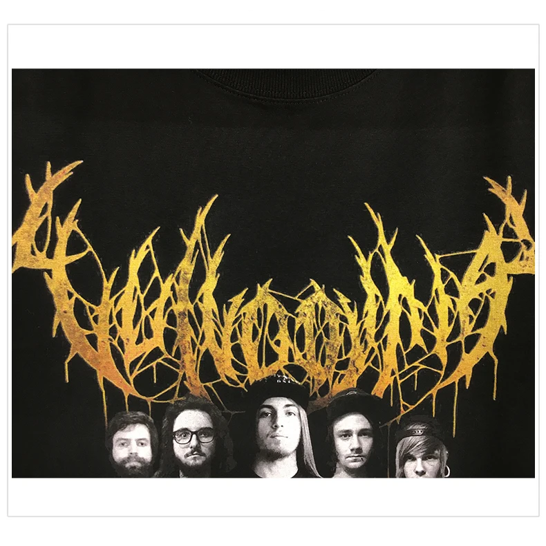 Bloodhoof Vulvodynia брутальный Deathcore рок-группа Finis Omnium invesantiam альбом Мужская черная футболка в летнем азиатском размере
