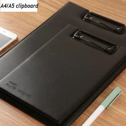 Качественная Складная папка для бумаг из искусственной кожи A4 A5 Офисная доска