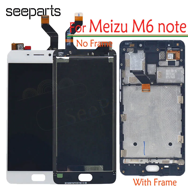 ЖК дисплей Meizu M6 Note с рамкой сенсорная панель дигитайзер в сборе запасные части