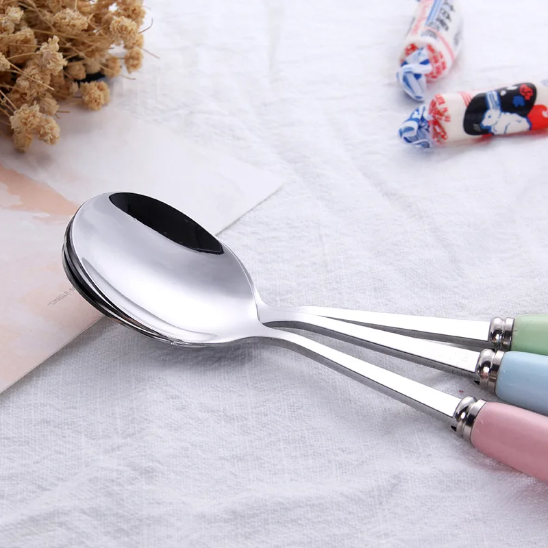 2 шт./компл. горячая Распродажа ужин набор столовых приборов ложка Western Кухня