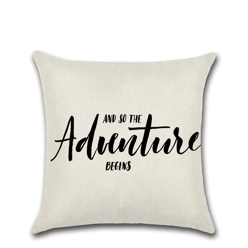 2 шт. Льняные Наволочки с надписью пословица|Наволочки| |