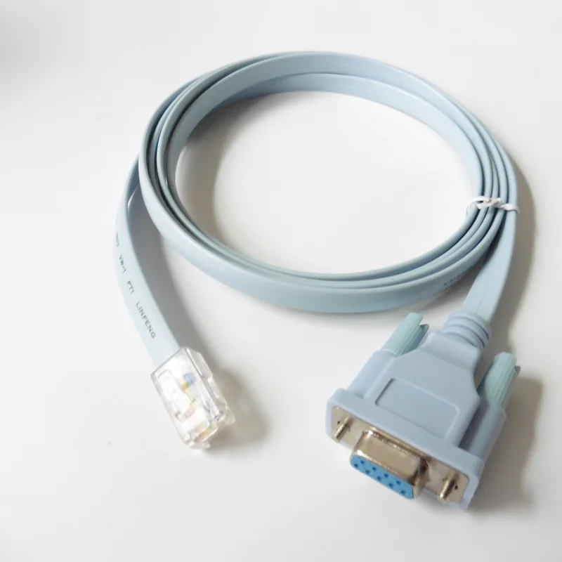 RJ45 штекер в RS232 DB9 com порт сетевой последовательный женский кабель адаптер 1 8 м для