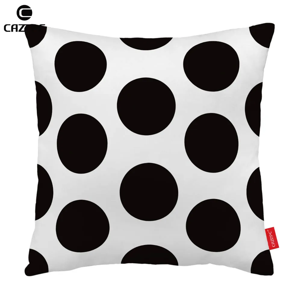 Черно-белый абстрактный геометрический шикарный узор в горошек шеврон принт на