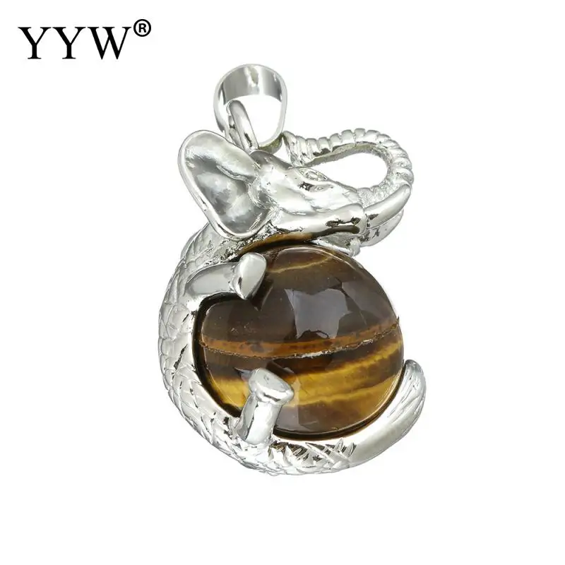 YYW подвески из натуральных драгоценных камней в стиле панк женские и мужские