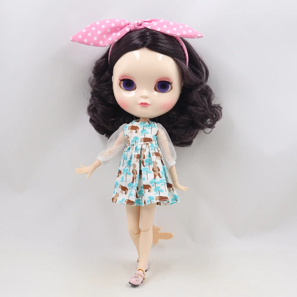 ICY Fortune Days factory doll azone joint body 30cm white skin Elegant purple short curly hair DIY sd gift toy | Игрушки и хобби