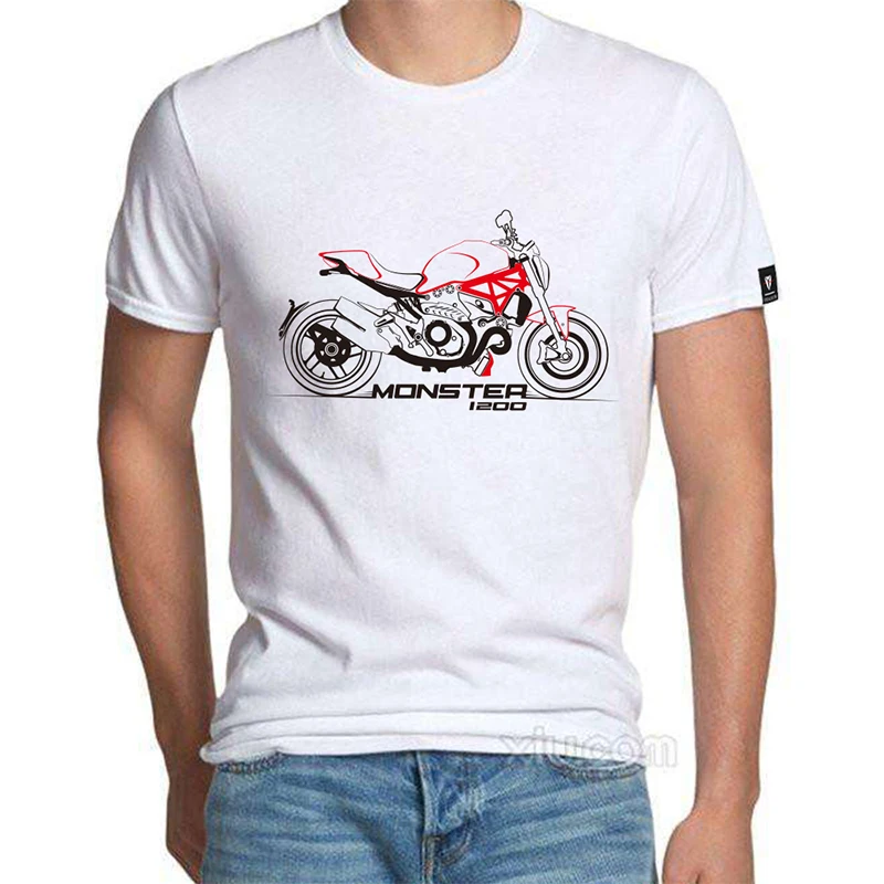 KODASKIN мотоциклетная футболка футболки мужские Топы И Футболки для Ducati Monster