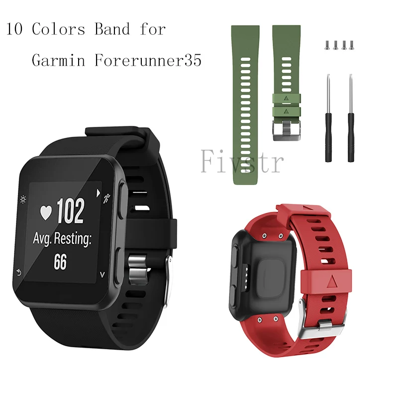 

Replacement Silicone Wrist Strap Watchbands For Garmin Forerunner 35 Wristband for Garmin Forerunner 30 bracelet