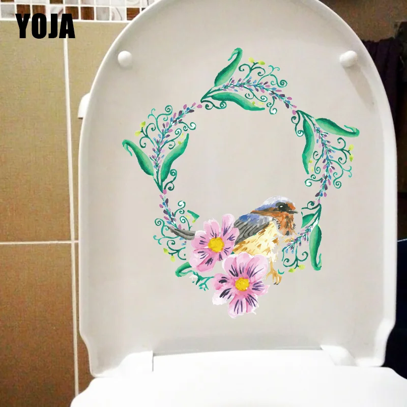 YOJA 18 9X21 5 см Акварельная гирлянда птица креативный домашний настенный стикер