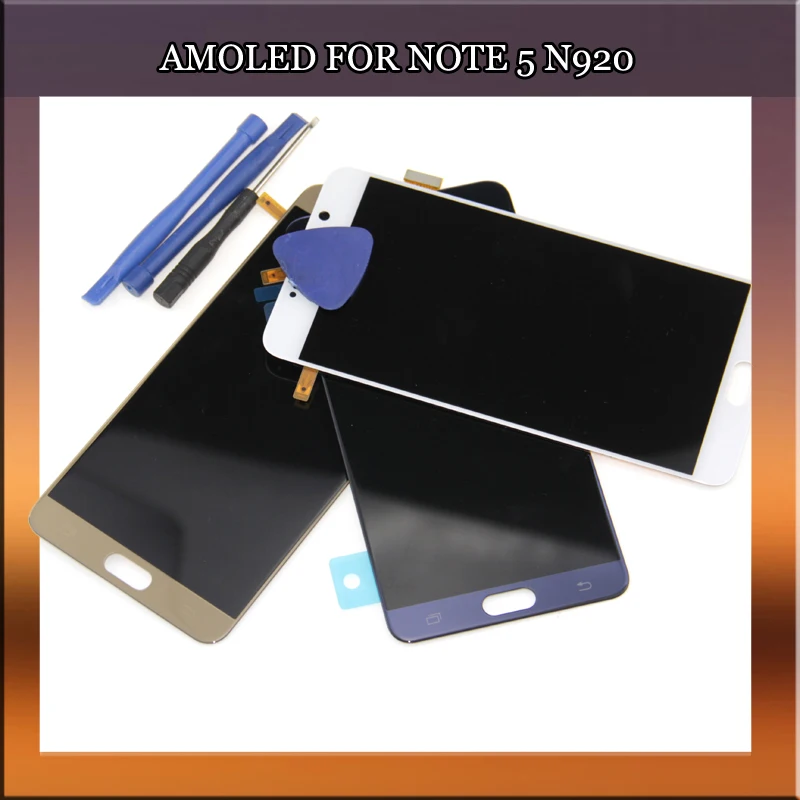 Amoled LCD для Samsung Galaxy Note 5 N920A N920 N920F N920C N920G ЖК дисплей сенсорный дигитайзер Сенсорное