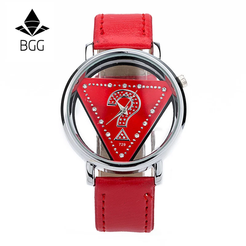 Женские Роскошные Кварцевые часы с полым циферблатом BGG Брендовые женские