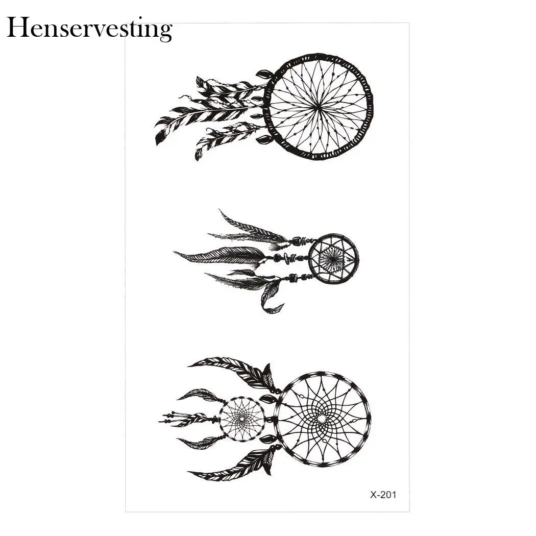 Временные водостойкие наклейки для тату со съемными перьями|Временные тату| |