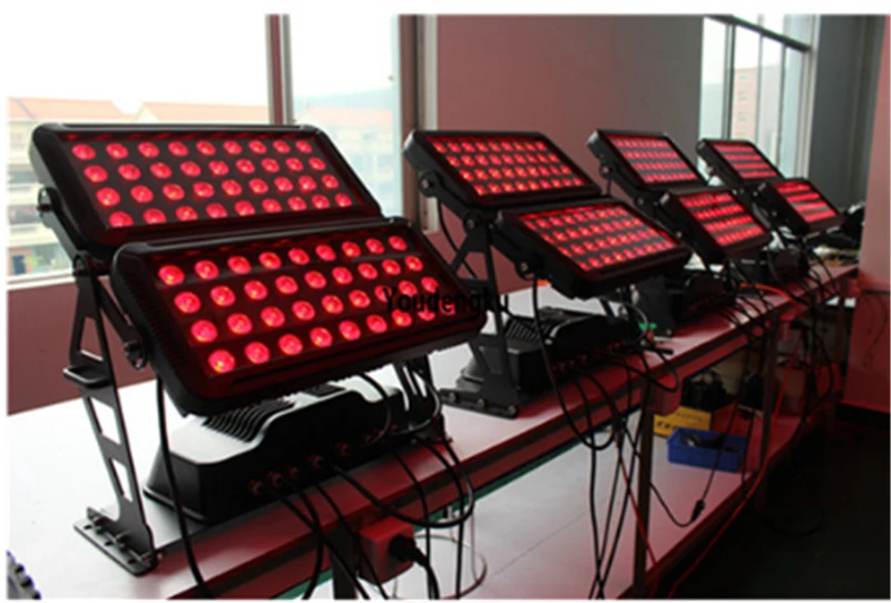 

6 pieces 72x18w rgbwa uv 6in1 Dual led city color wash light led outdoor city color wall light