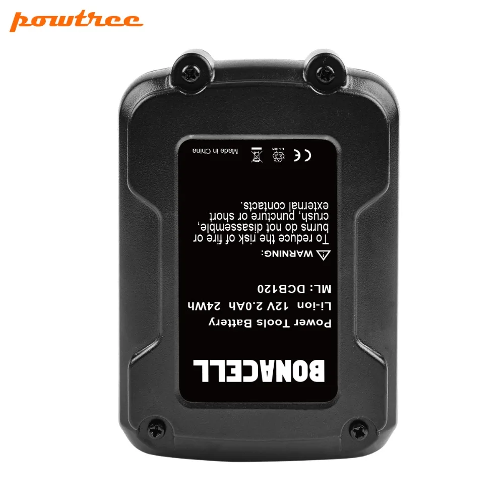 2X 2000mAh 12V Li Ion DCB120 перезаряжаемая батарея для Dewalt DCB100 DCT410S1 DCT414S1 DCL510 DCF610 DCF610S2 DCD710