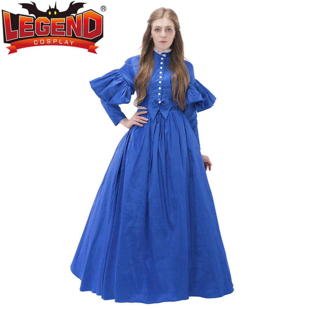 Голубое готическое платье в стиле &quotЛолита&quot женское Рококо Мария Антуанетта