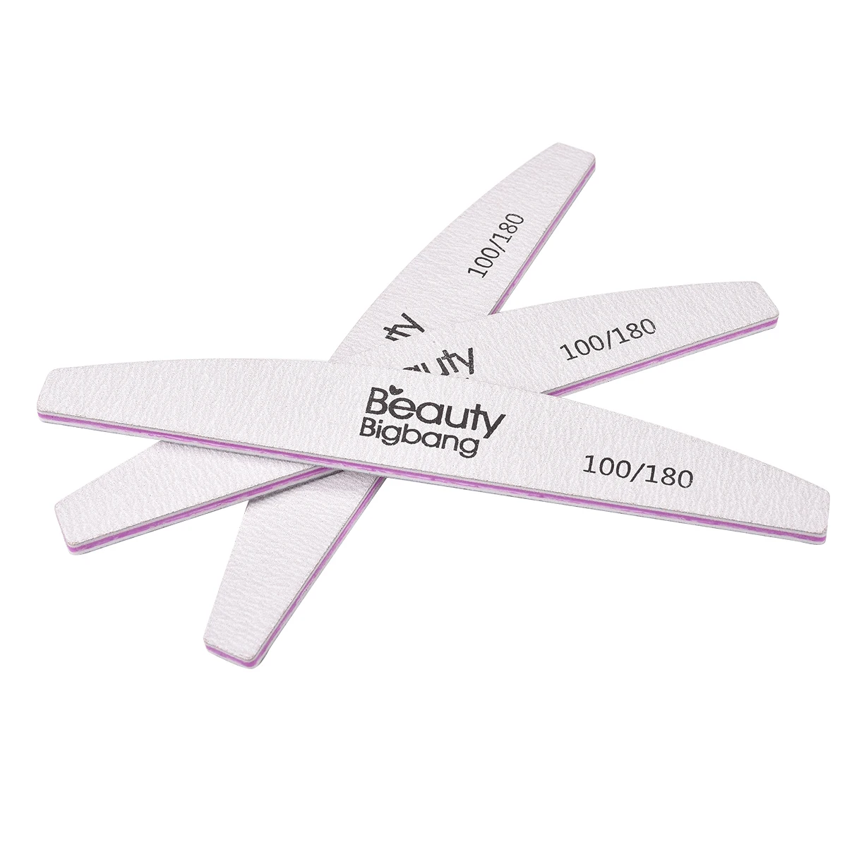 BEAUTYBIGBANG пилка для ногтей 100/180 шлифовальный блок для ногтей Педикюр маникюрный лак Инструменты Профессиональные двухсторонние пилки для ногтей