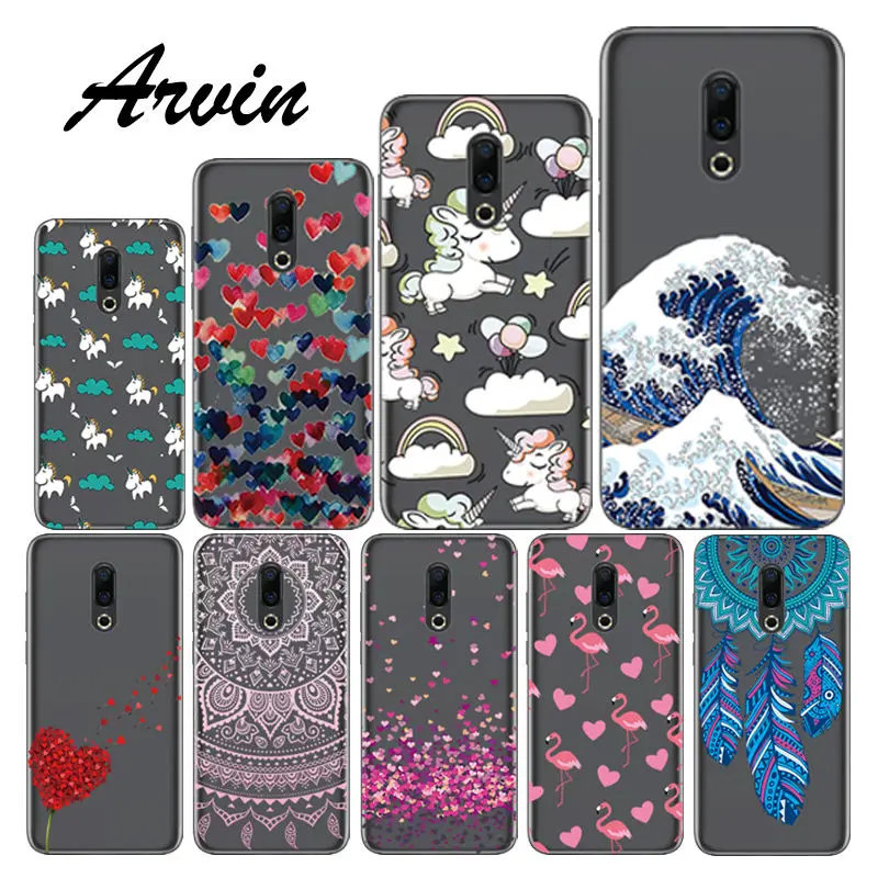 Case for Meizu 16 16X 16th Plus Soft TPU Back Cover M5 note M6 M5C MX6 M6S Pro 6 Silicone Protective Fundas |