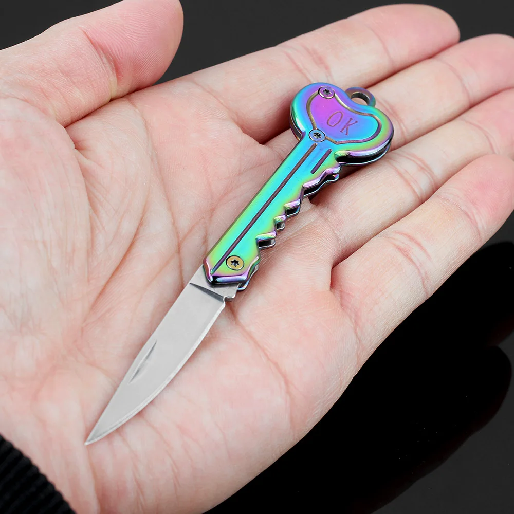 Оптовая продажа 2 шт. розничная нож для ключей Подарочный портативный мини
