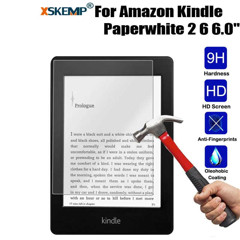 XSKEMP 9 H твердость Экран протектор для Kindle paperwhite 2 Anti Explosion прозрачный ЖК дисплей Tablet