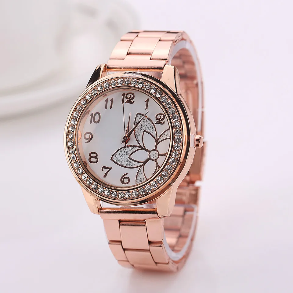 Женские часы Брендовые Часы роскошный браслет женские с кристаллами кварцевые