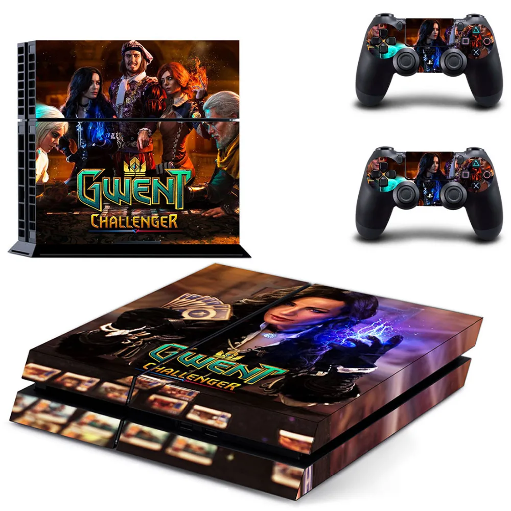 Игра Gwent Challenger PS4 наклейка для sony playstation 4 консоль и 2 контроллера кожи PS4 наклейка виниловый аксессуар