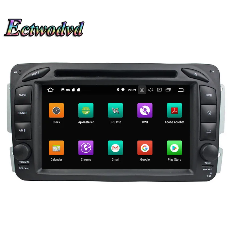 Ectwodvd Восьмиядерный Автомобильная dvd-навигационная система для Benz ML W163 CLK W209