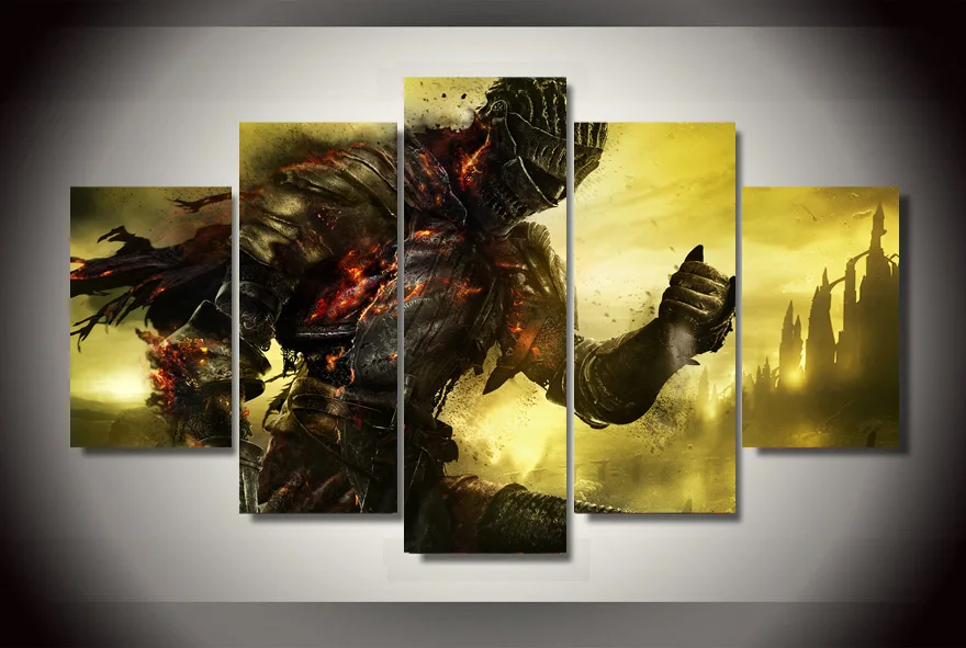 HD 5 шт. игра Dark Souls Современное украшение для дома или спальни холст печать