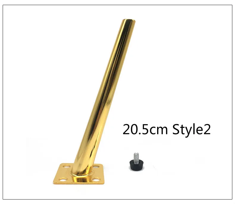 20.5cm style2 1pcs Металлические ножки для мебели Стразы золотистые металлические косой Поддержка 20,5/21,5 см шкаф ножки деревянного стола мебельная фурнитура 1/2/4/6/8 шт - Цвет: 20.5cm style2 1pcs