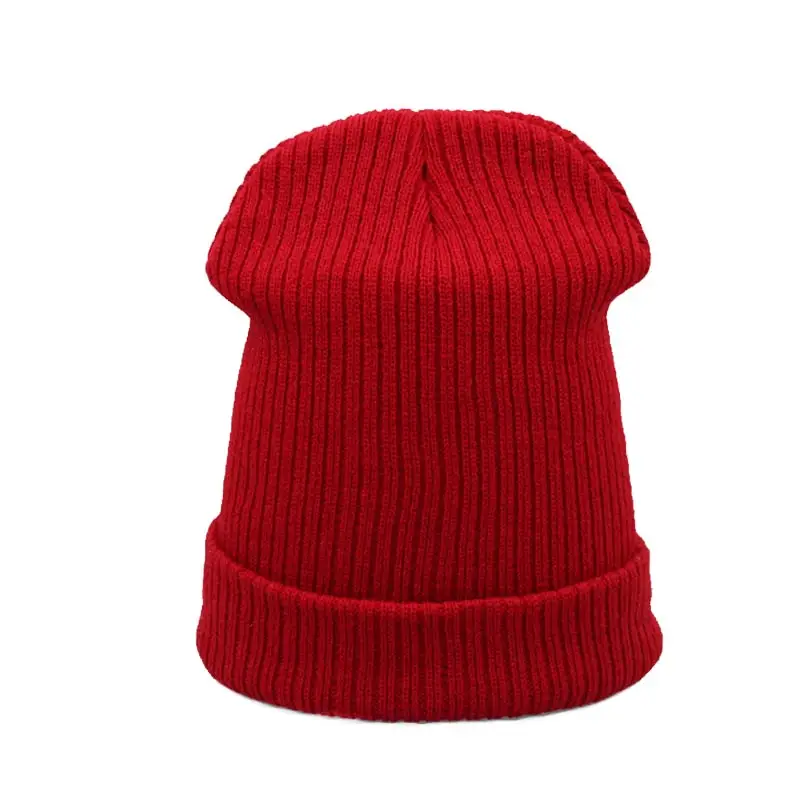 Зимняя шапка для женщин мужчин вязание Beanie 2018 хип-хоп Skullies шапочки унисекс