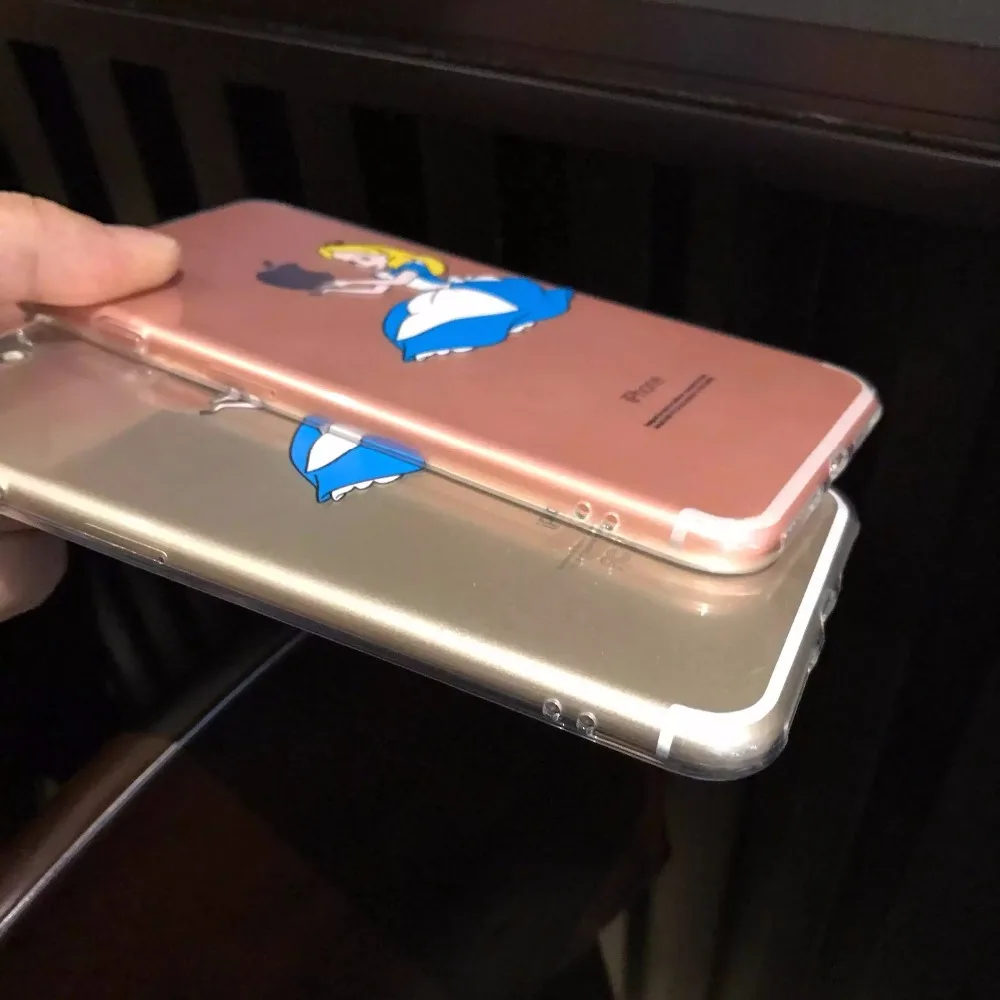 Роскошные Силиконовые ТПУ Девушка с рисунком чехол для Apple iPhone 7 плюс 6 6S 5 5S SE