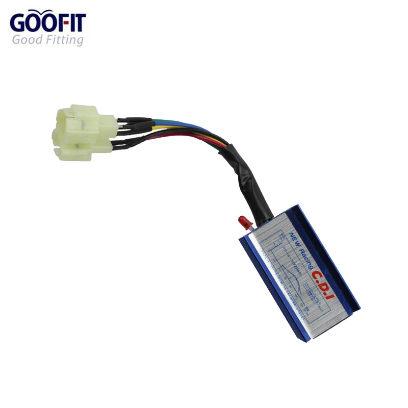 GOOFIT 6 Pin производительность гоночный CDI для Gy6 ATV 50cc 60cc 80cc 125cc 150cc мопед Картинг