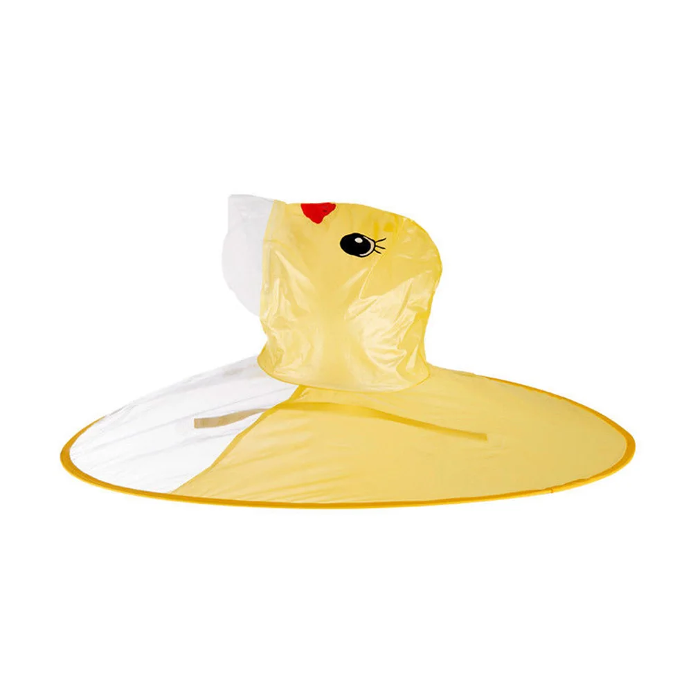 Детский Дождевой Плащ PEVA водонепроницаемый милый плащ дождевик с капюшоном