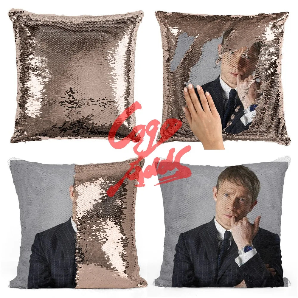 Мартин Фриман Свадьба День рождения фото подушка со стразами чехол Non сплетенный