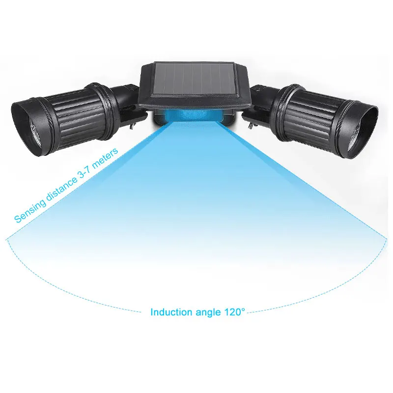 Водонепроницаемый 14 LED Солнечный Свет PIR датчик движения настенный светильник